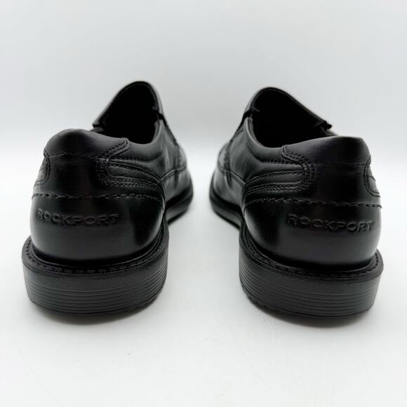 Rockport Mens Style Leader 2 Shoe US 9 XW EU 42.5 Black Leather Bike Toe NWOB - Picture 9 of 12